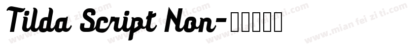 Tilda Script Non字体转换